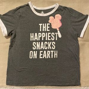 Disney Parks Women’s Short Sleeve T-shirt. Size XL. Color gray.